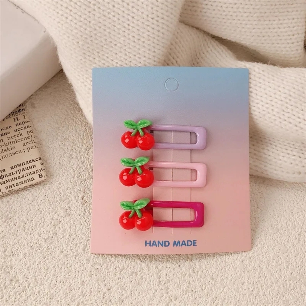 Cherry Hair Clips